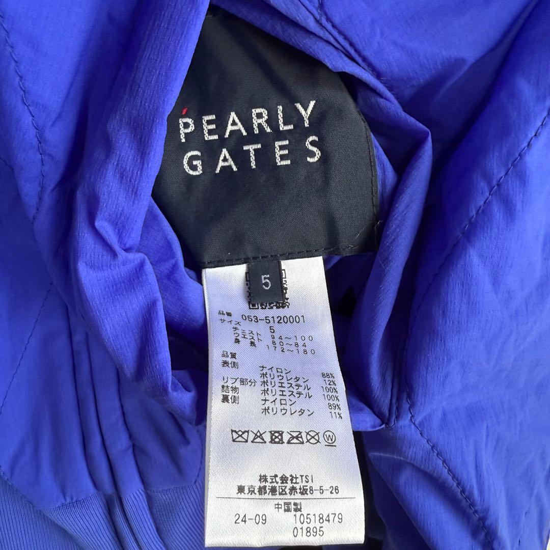 【パーリーゲイツ】極美品 ジャケット 中綿 リバーシブル 5サイズ 2025