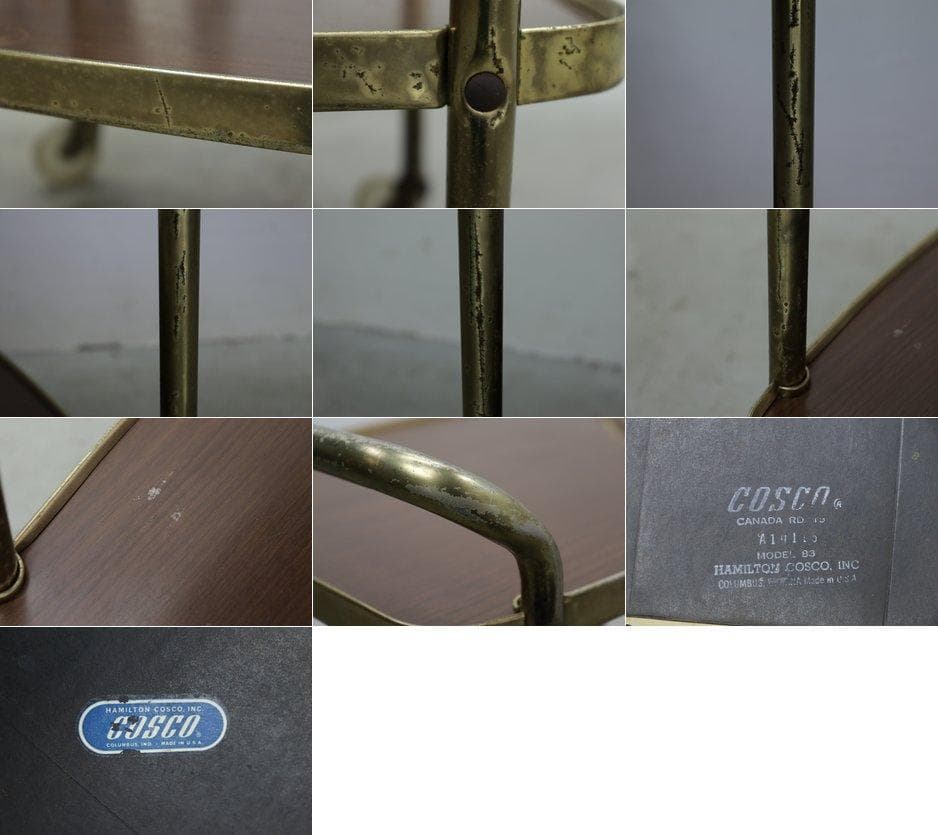 ヴィンテージ ハミルトン コスコ キャスター ワゴン キッチン サイドテーブル