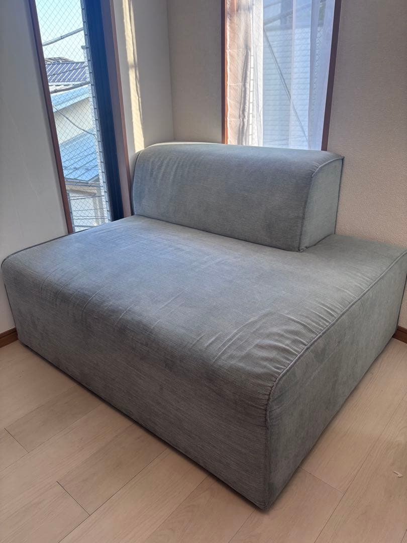 KARE インフィニティ セミオットマン エレメンツ グレー ライト ソファ