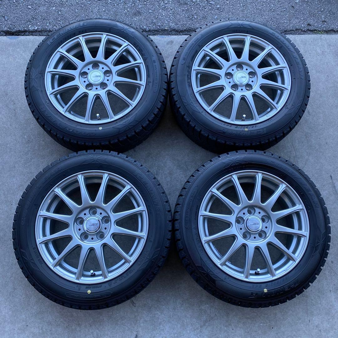 中古バリ溝グッドイヤースタッドレスセット185/60R15旧型シエンタ　送料無料