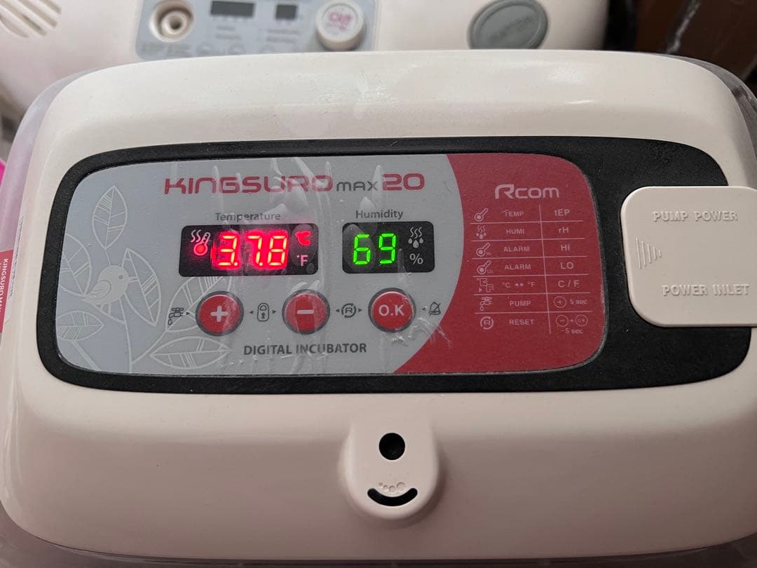 Rcom キングスロmax20 孵卵器