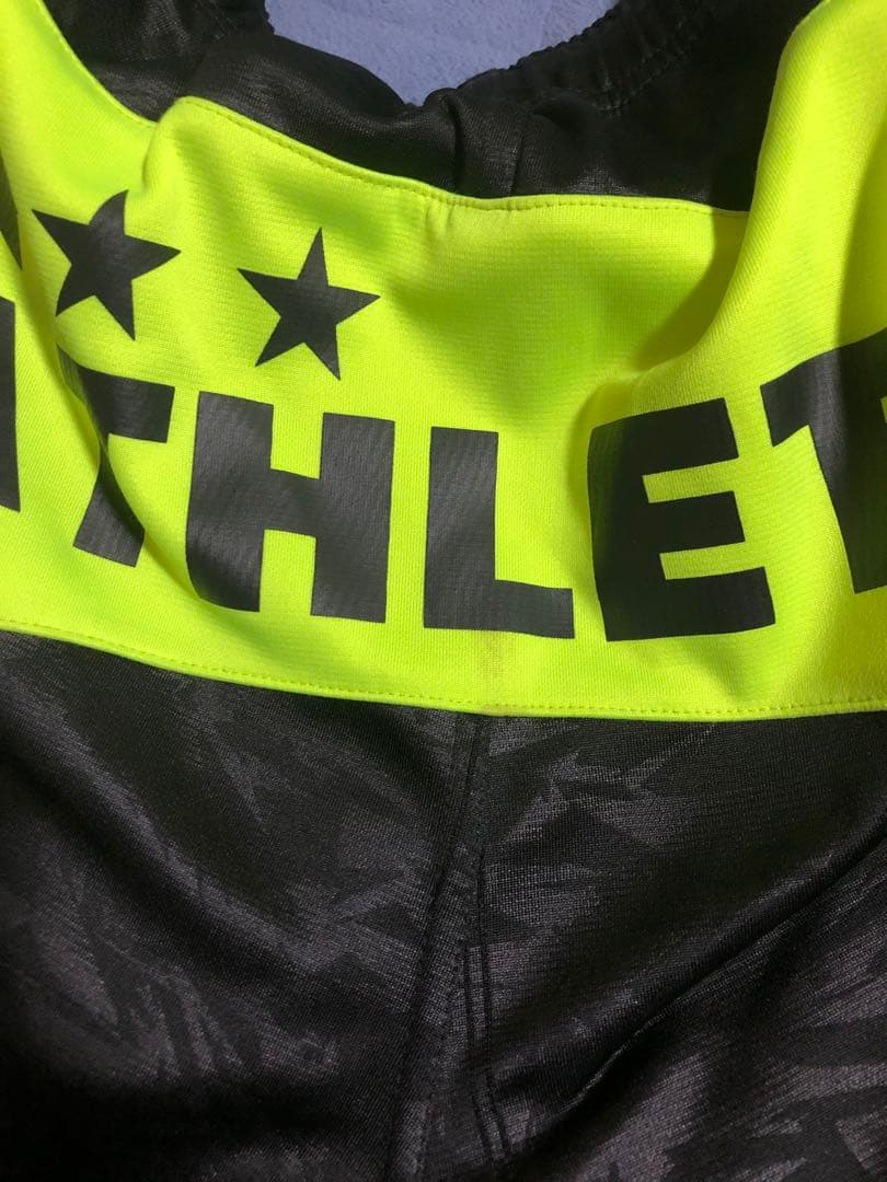 ATHLETA ジャージ 上下セット ブラック/イエロー　サイズＬ