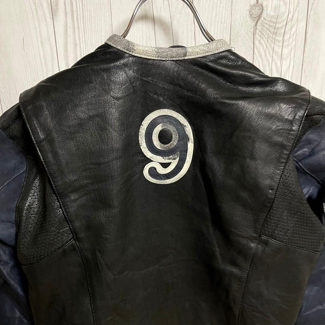 トライアンフモーターサイクル　ライダースレザージャケット　レディースL 黒バイク