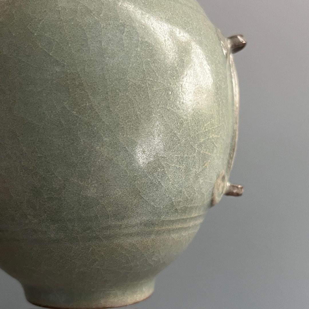 唐物 越窯青磁瓶 秘色磁 中国美術 古玩 SN10