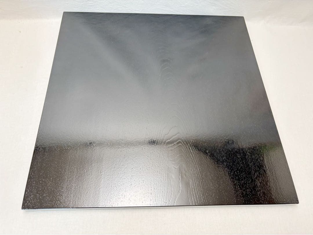 未使用 茶道具 木製柿合塗り 大板 敷板 42.5cm×42.5cm茶道 置板