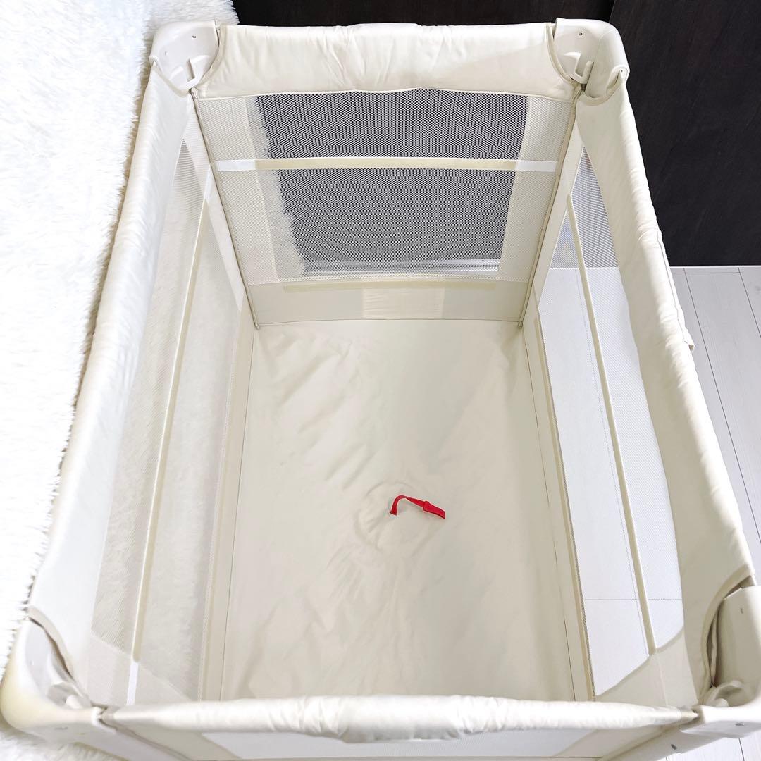 Aprica アップリカ ココネルエアー ベビーベッド ホワイト 美品