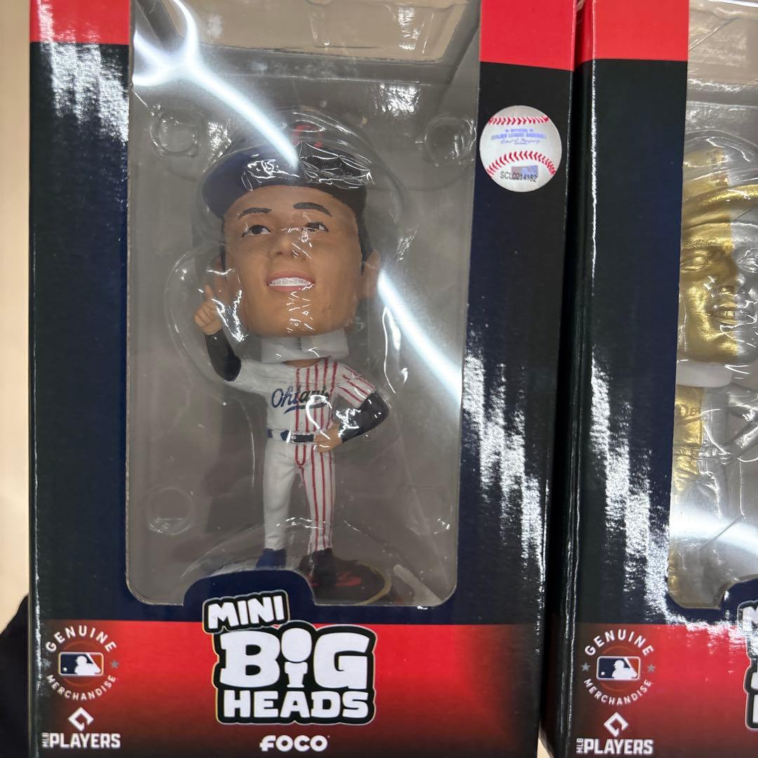 FOCO MINI BIG HEADS 大谷翔平 ボブルヘッド人形 2体セット
