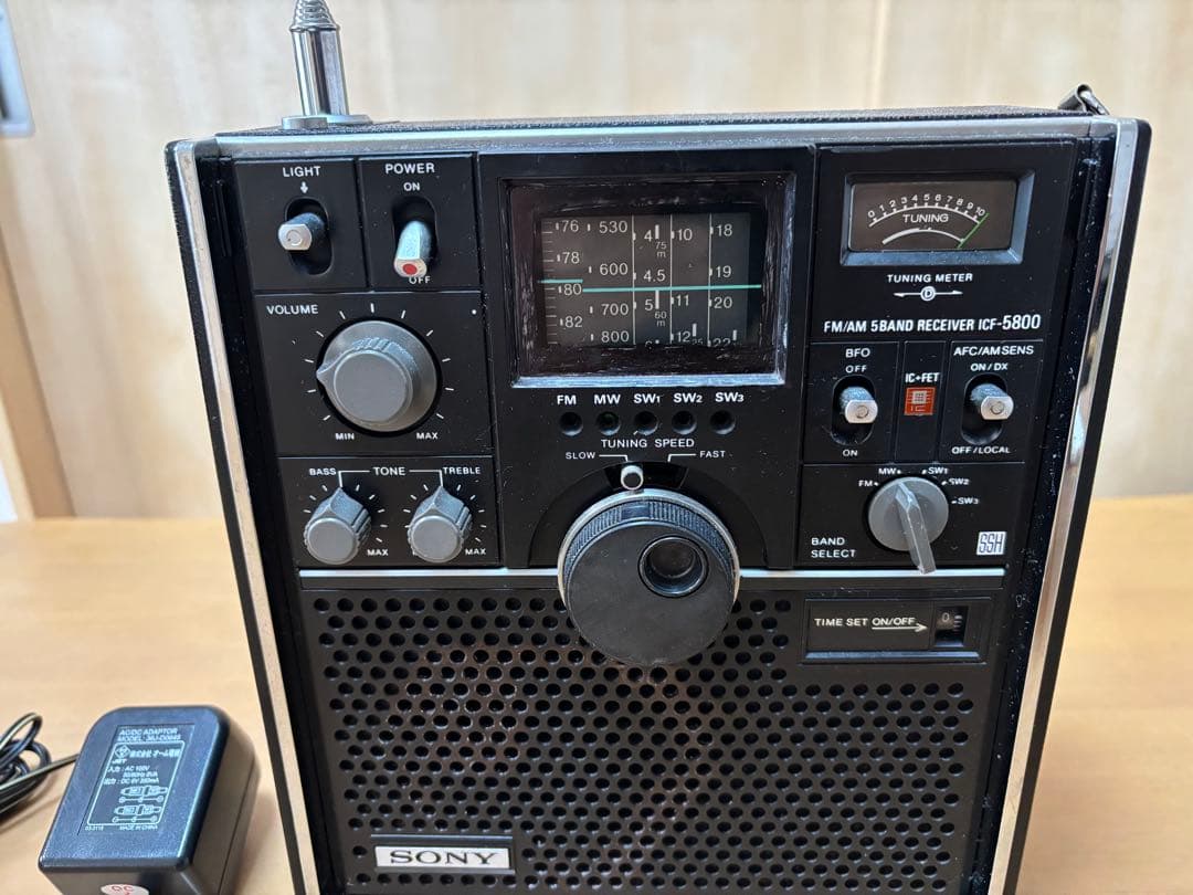 SONY スカイセンサーICF-5800 ACアダプター付属　完動品