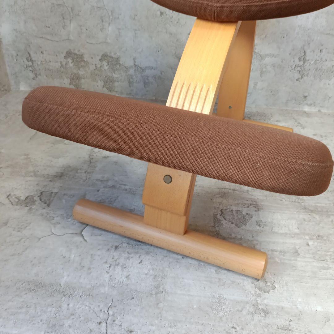 バランスイージー バランスチェア ブラウン 姿勢矯正 通常フレーム