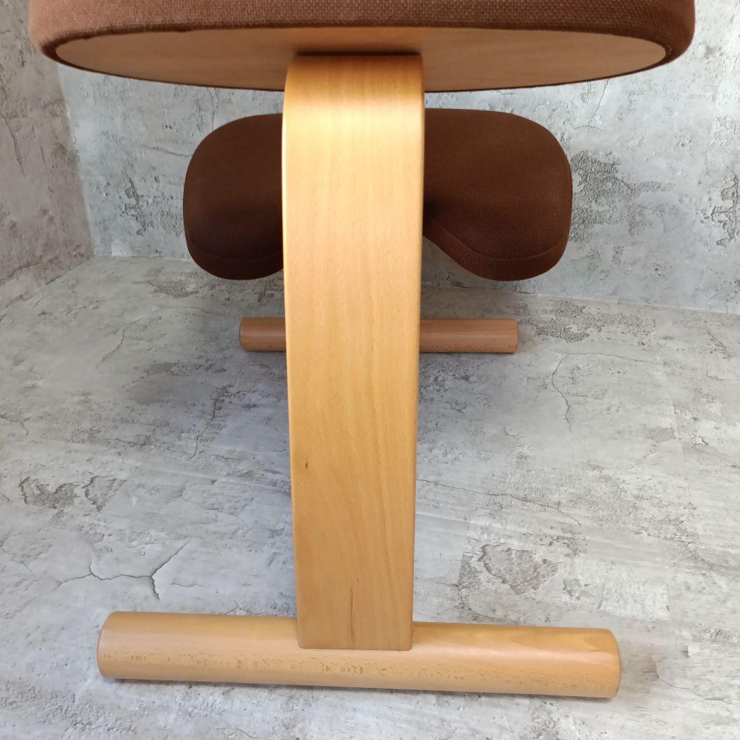 バランスイージー バランスチェア ブラウン 姿勢矯正 通常フレーム