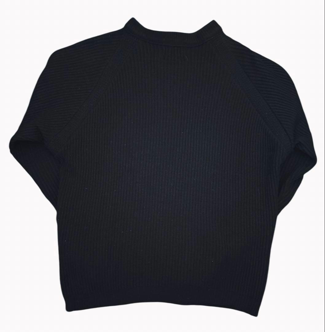 50s CAMPUS ウールニットジップカーディガンUSA製ブラックヴィンテージ