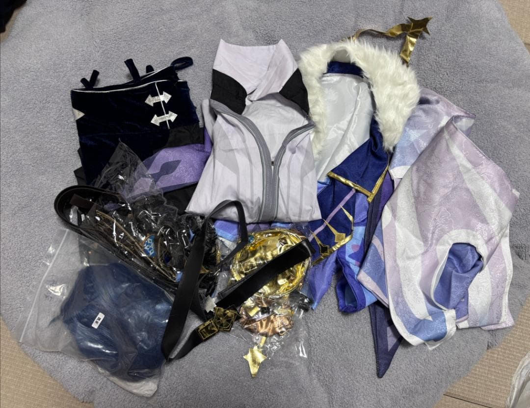 ガイアコスプレウィッグ付き騎兵隊長原神コスプレフルセット(ガイアウィッグ付きL)