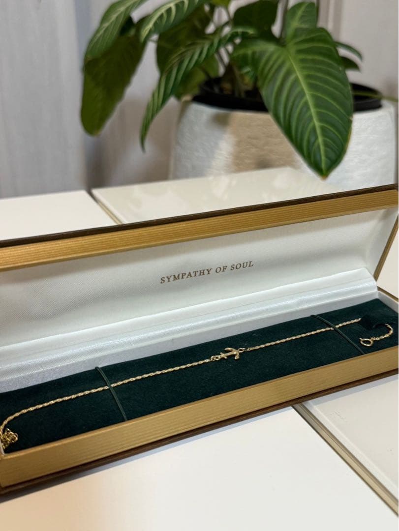 SYMPATHY OF SOUL ゴールドアンクレット　アンカーモチーフ