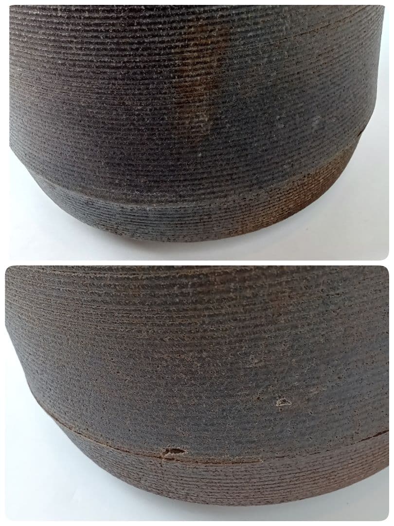 【釜師 人間国宝 佐藤浄清】筒釜 糸目地紋 茶道具 美術品 工芸品 コレクション