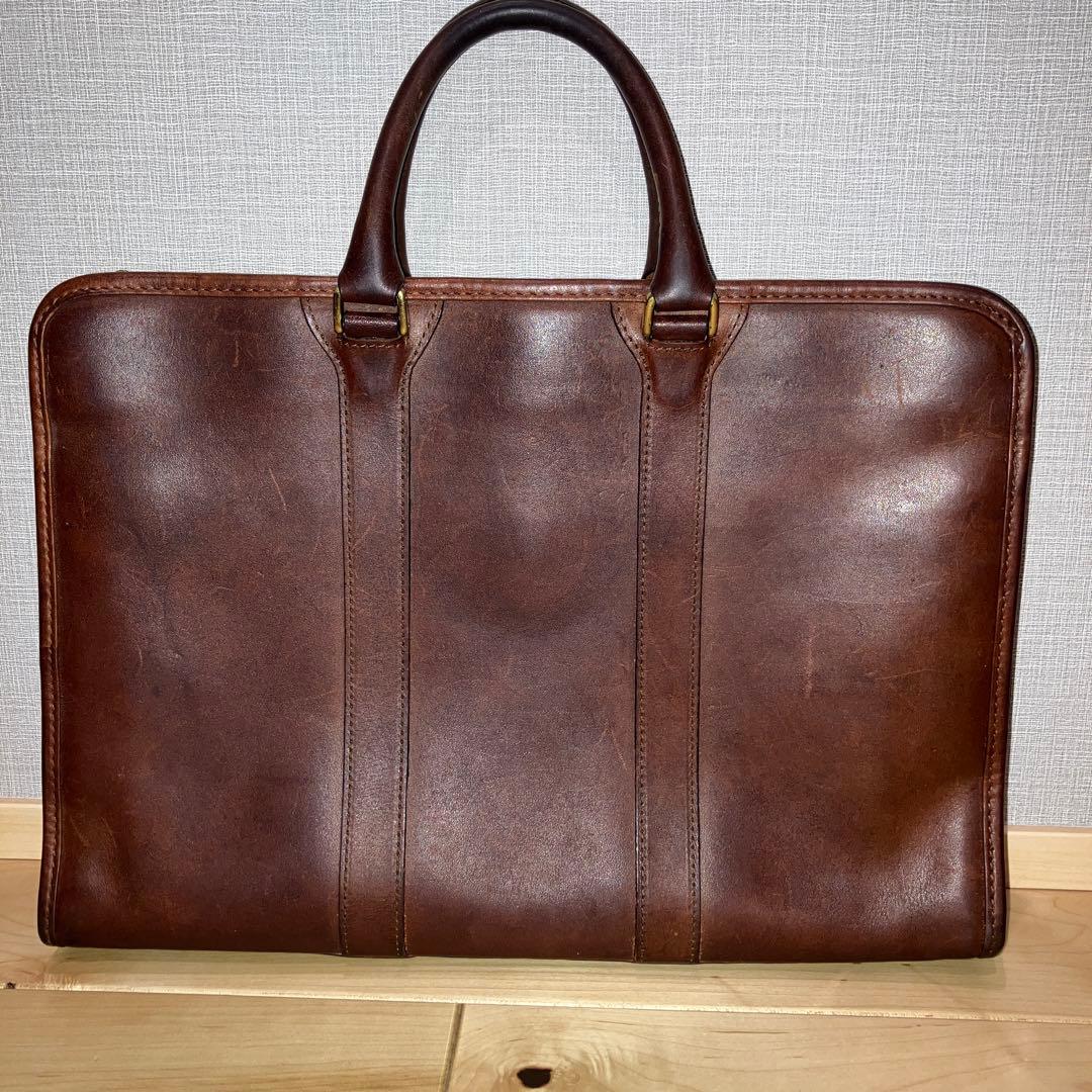 INDEED（インディード）ブリーフケース　ボルサ　ブラウン　オイルレザー