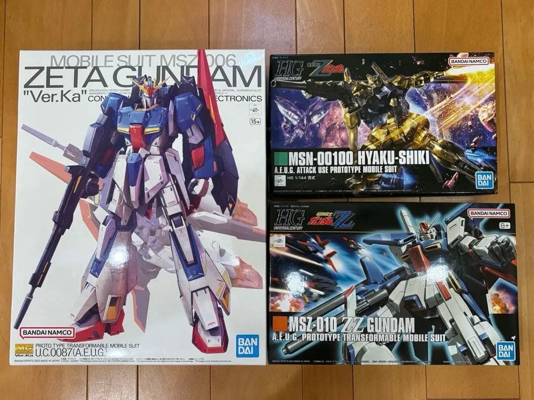 MG ゼータガンダム 1/100 プラモデル 他3体セット