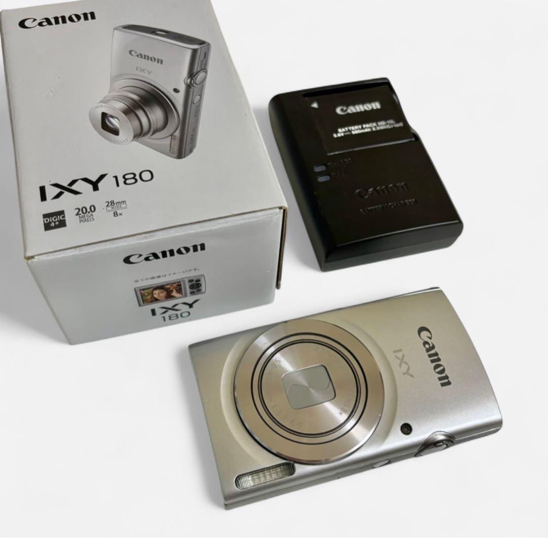 Canon IXY 180 シルバー デジカメ 箱 充電器付き