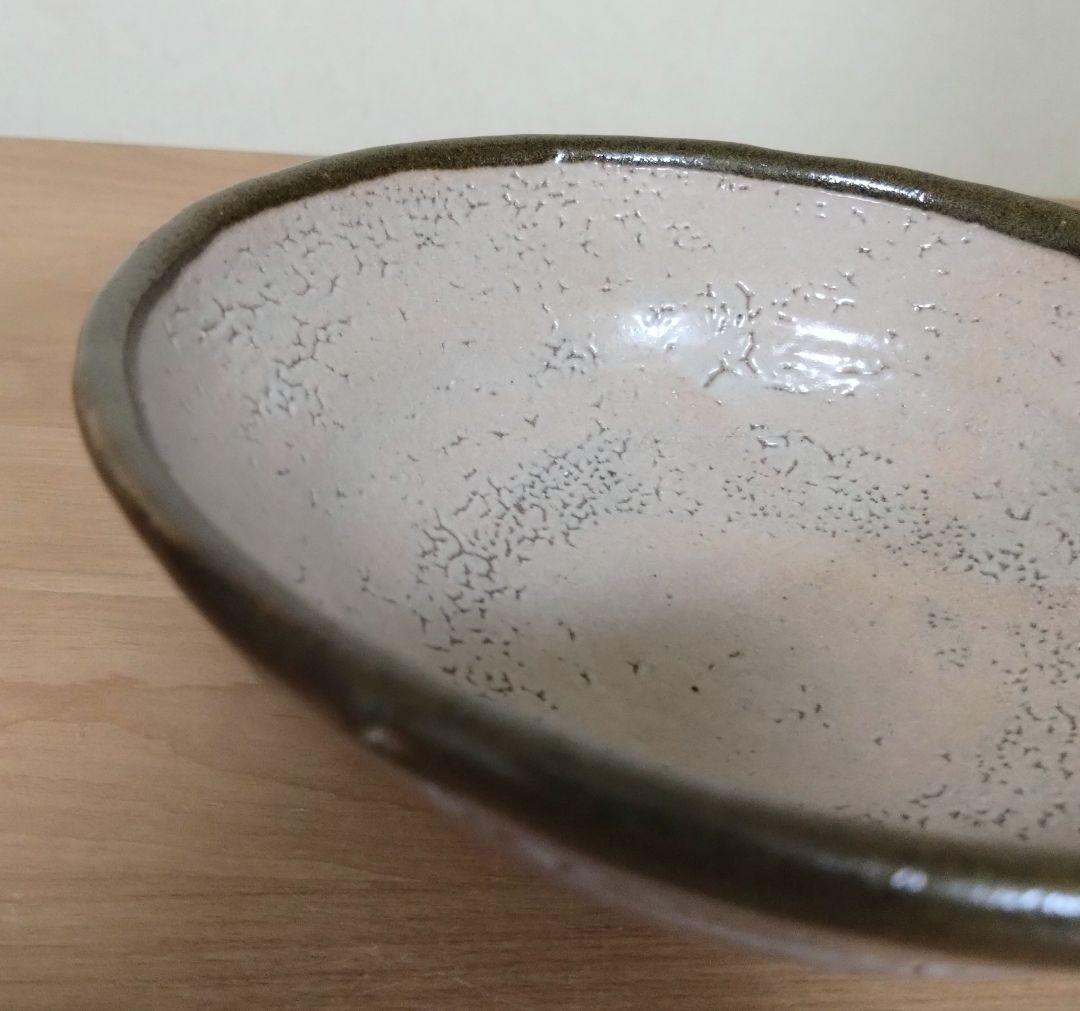 人間国宝　濱田庄司作　縁黒茶盌　共箱付