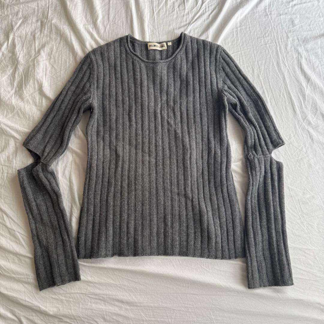 トップス helmut lang Elbow cut out Knit Sweater