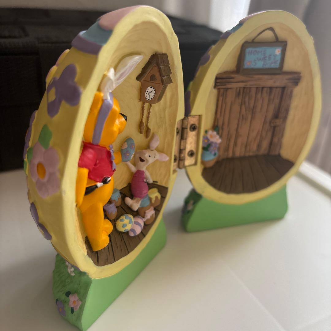 ディズニー　くまのプーさん　イースター　エッグ　置物　フィギュア