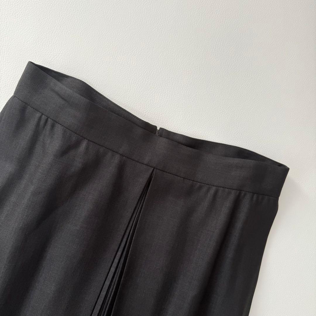 フォクシーニューヨーク　ワイドパンツ　プリーツスカート　ダークグレー　L