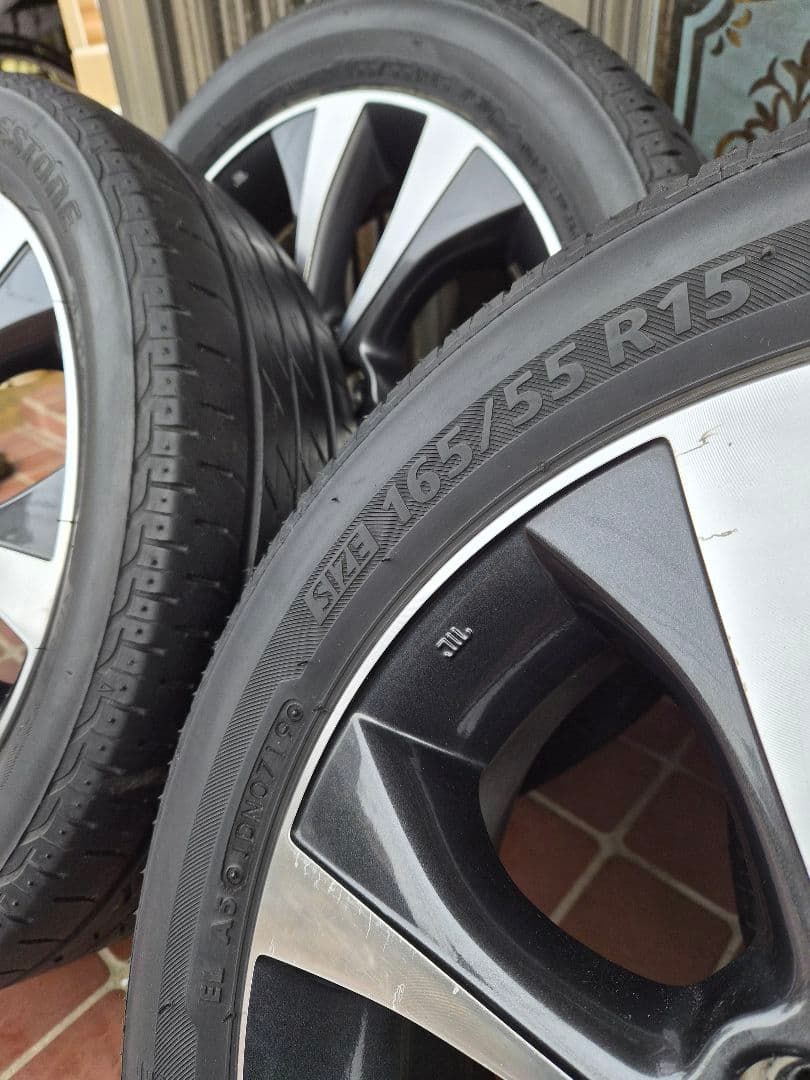 サマータイヤ&アルミホイール15インチ4本セット　送料込み