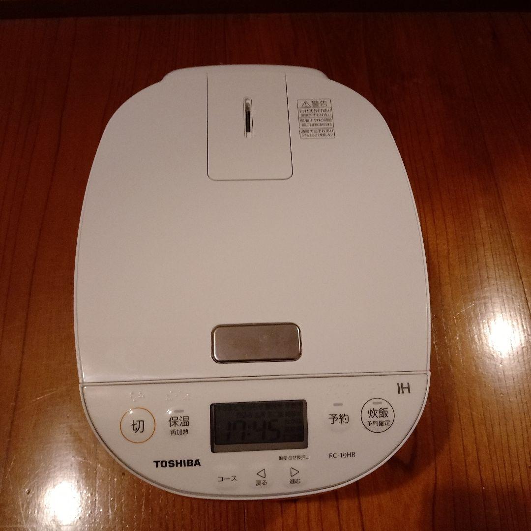 美品 TOSHIBA IH炊飯器 RC-10HR 1.0L ホワイト