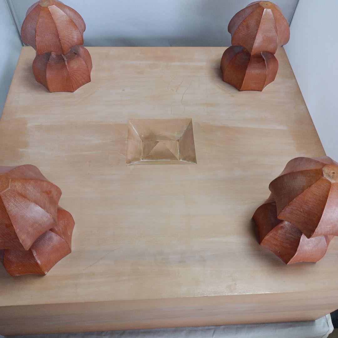 【美品】本格で重厚！碁盤（桂木材、へそあり）＆碁笥（けやき木材）＆碁石ハマグリ