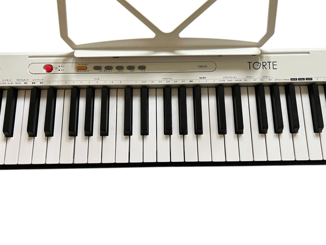TORTE 電子ピアノ ホワイト マイク付き