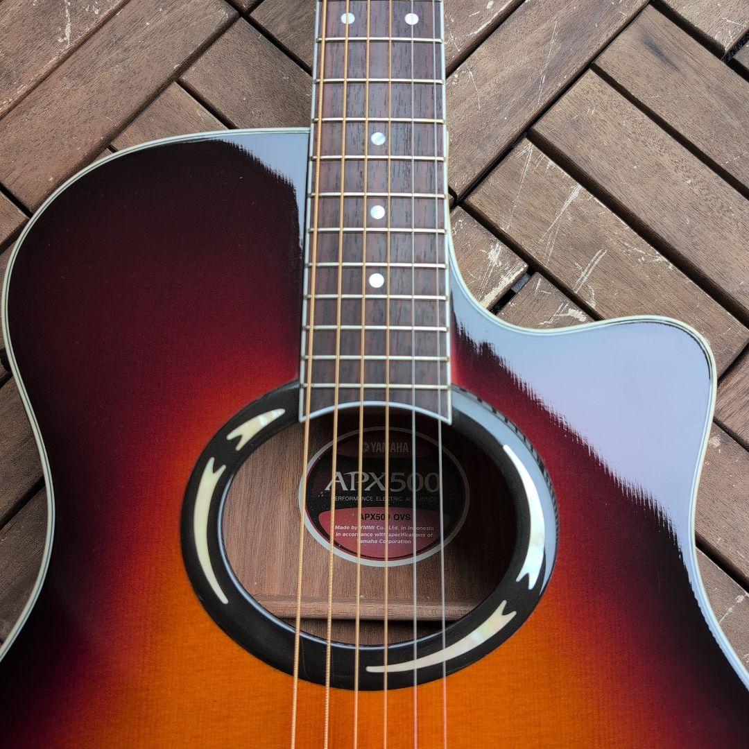 YAMAHA エレアコ APX500 OVS サンバースト！