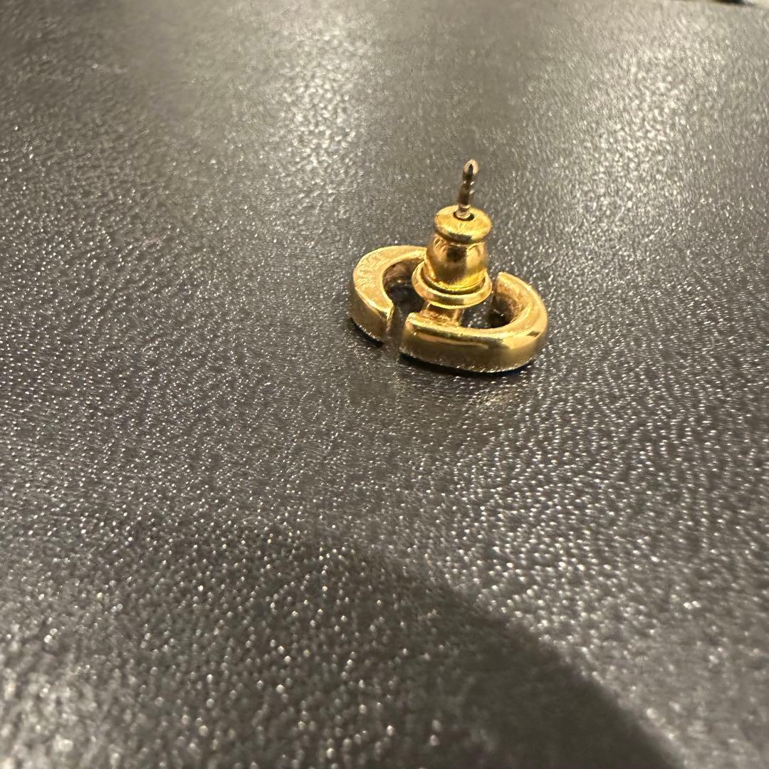 【値下げ中（24時間限定⏰）】ディオールCD Navy スタッドピアス片耳