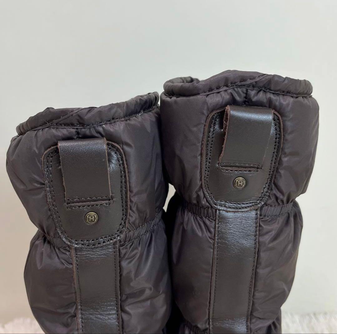 HUNTER スノーブーツ ロングブーツブラウン 39 25cm UK6