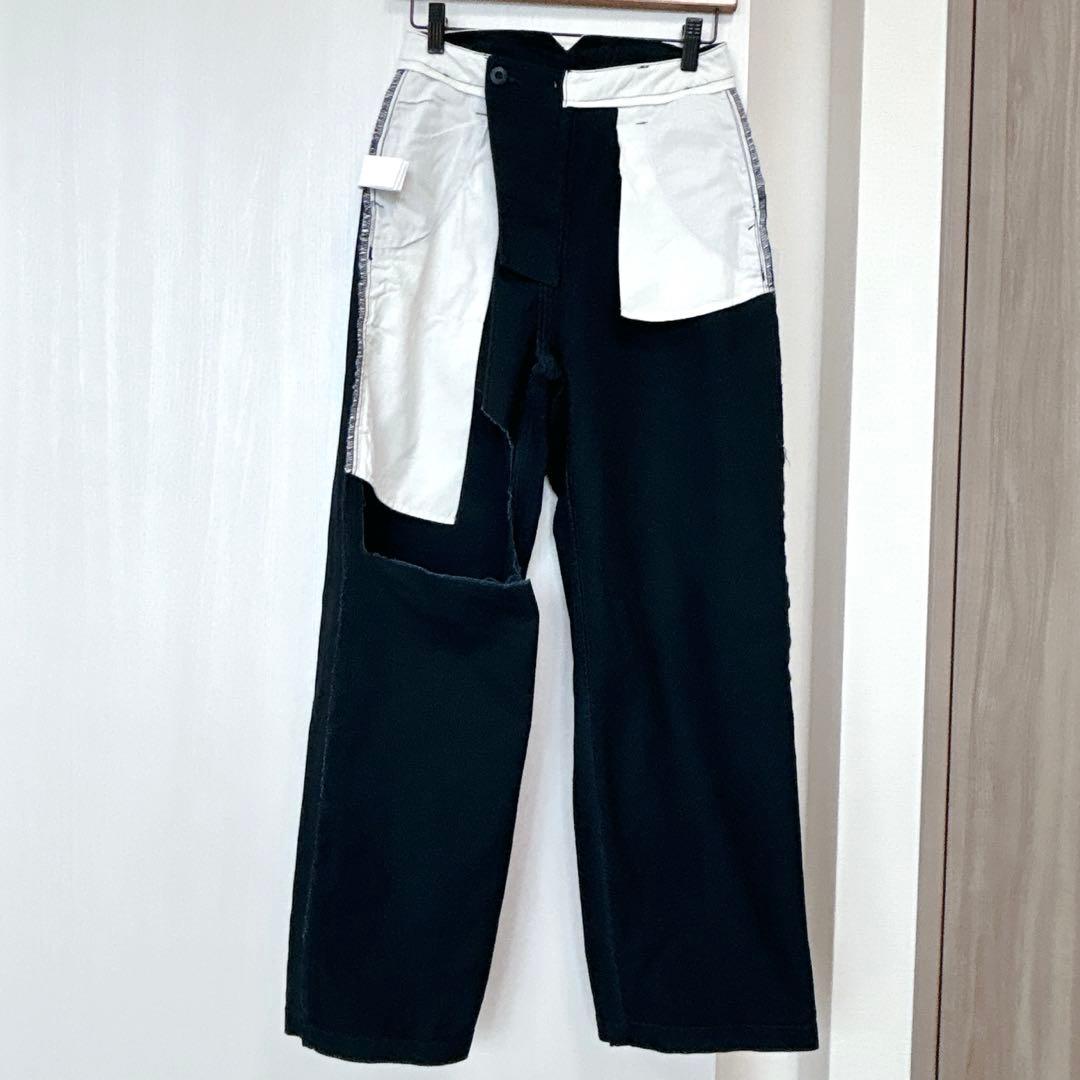 【新品】searoomlynn クラッシュチノパンツ　ネイビー