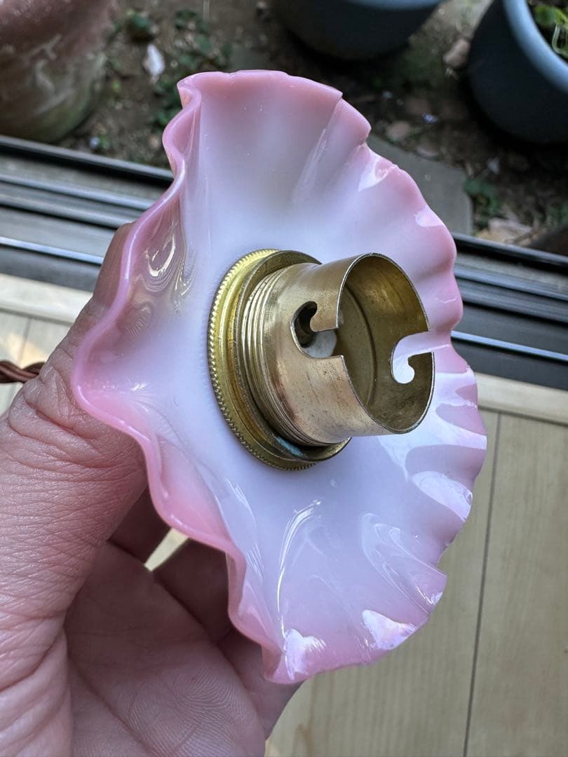 ＊リッコページになります＊ オパリンローズの小さなアトリエランプ2個＊