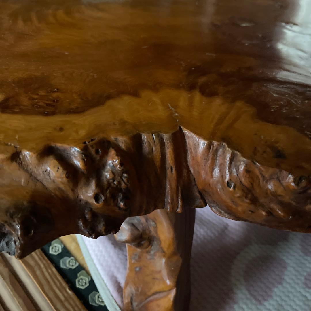 天然木製座卓 昭和レト写真追加しました