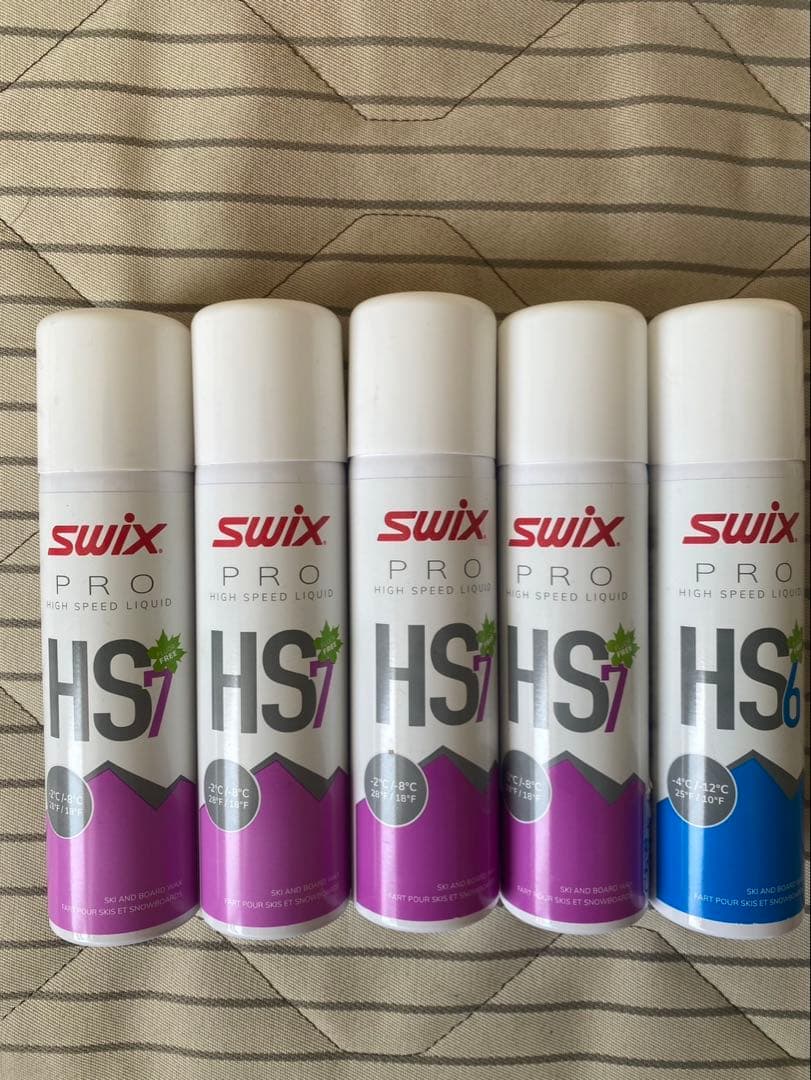 swix HS6 HS7 高速度液体ワックス 5本セット