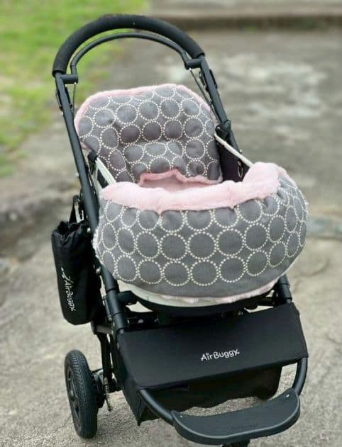 ❤あご乗せクッション❤ペットカートコンフォーター❤grey✕pink