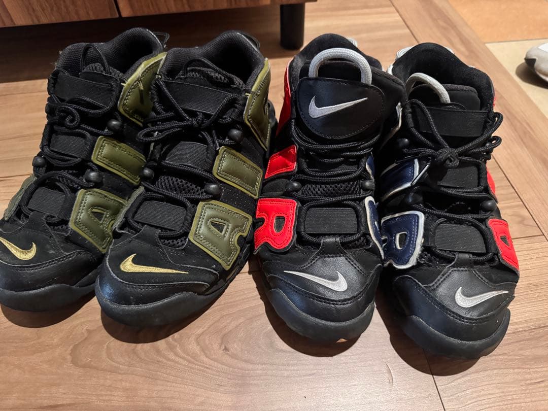 Nike Air More Uptempo シューズグリーン&レッド25cm