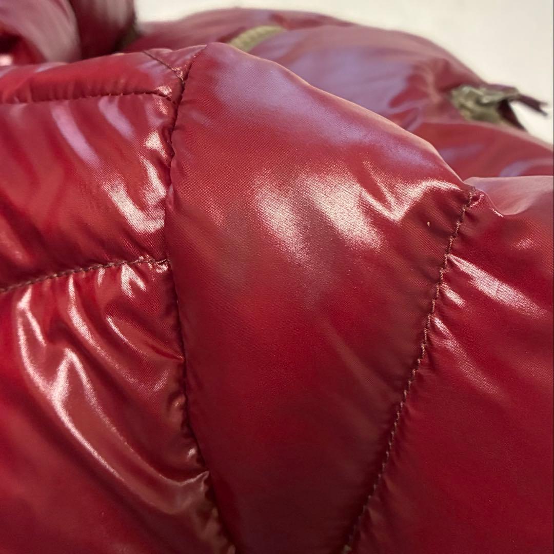 DUVETIKA デュベティカ　46 バーガンディ フード付きダウンジャケット