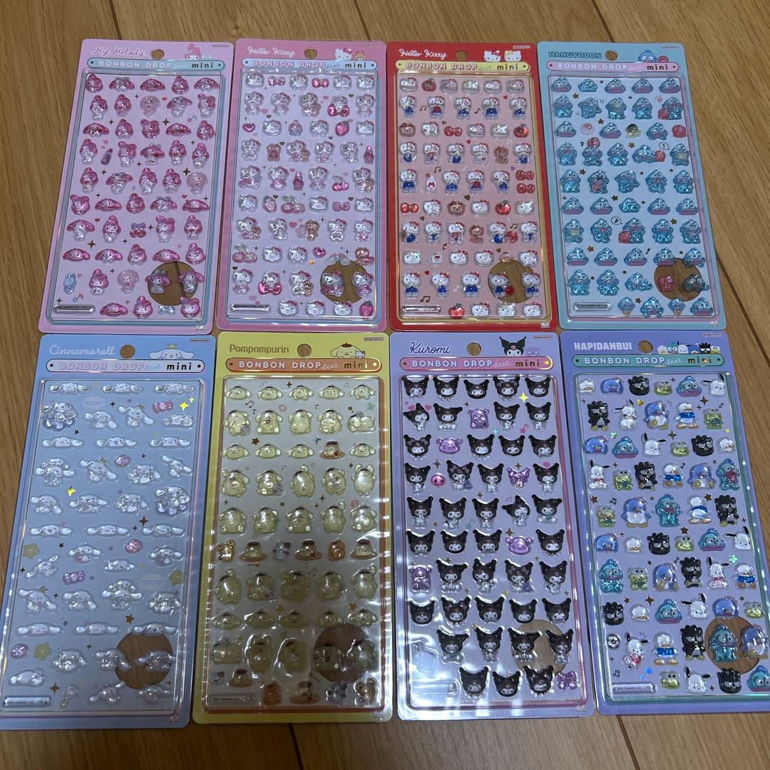 サンリオ ボンボンドロップシール ミニ 全種類 正規品 まとめ売り