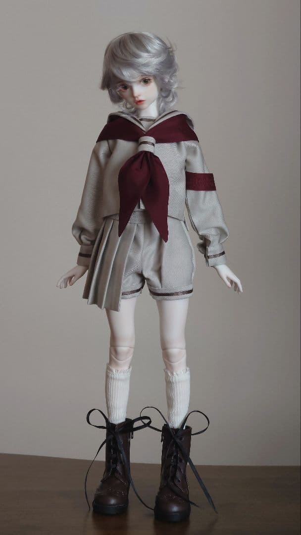 ドール用　衣装(マッシュルーム)　アウトフィット　1/4サイズ　ハンドメイド