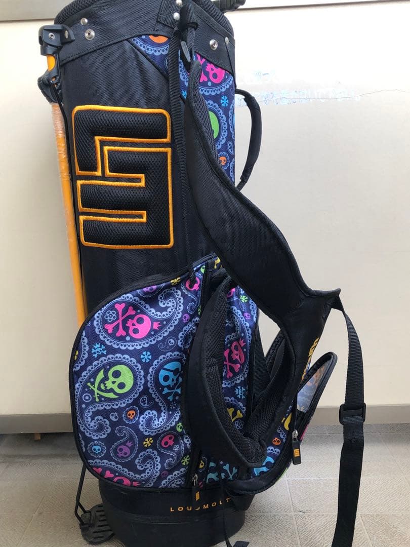 LOUDMOUTH カラフルスカルキャディバッグ