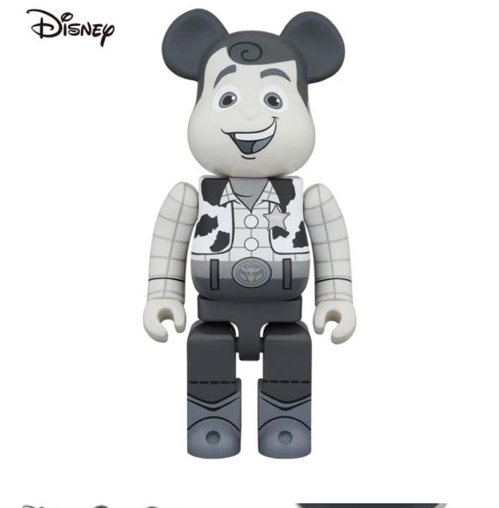 BE＠RBRICK WOODY B&W Ver. 1000％　トイストーリー