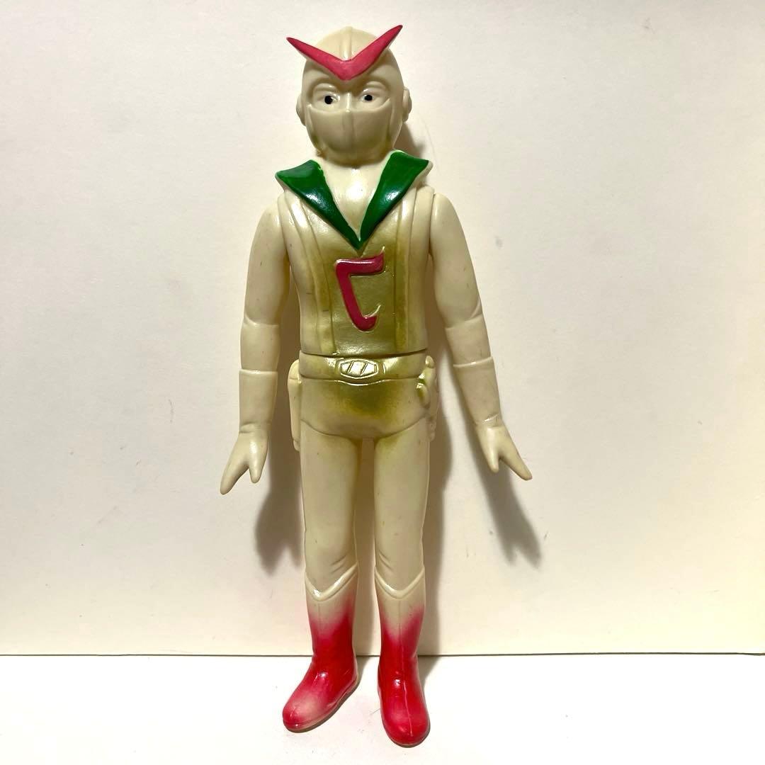 無版権 新造人間キャシャーン パチソフビ フィギュア タツノコプロ 当時物