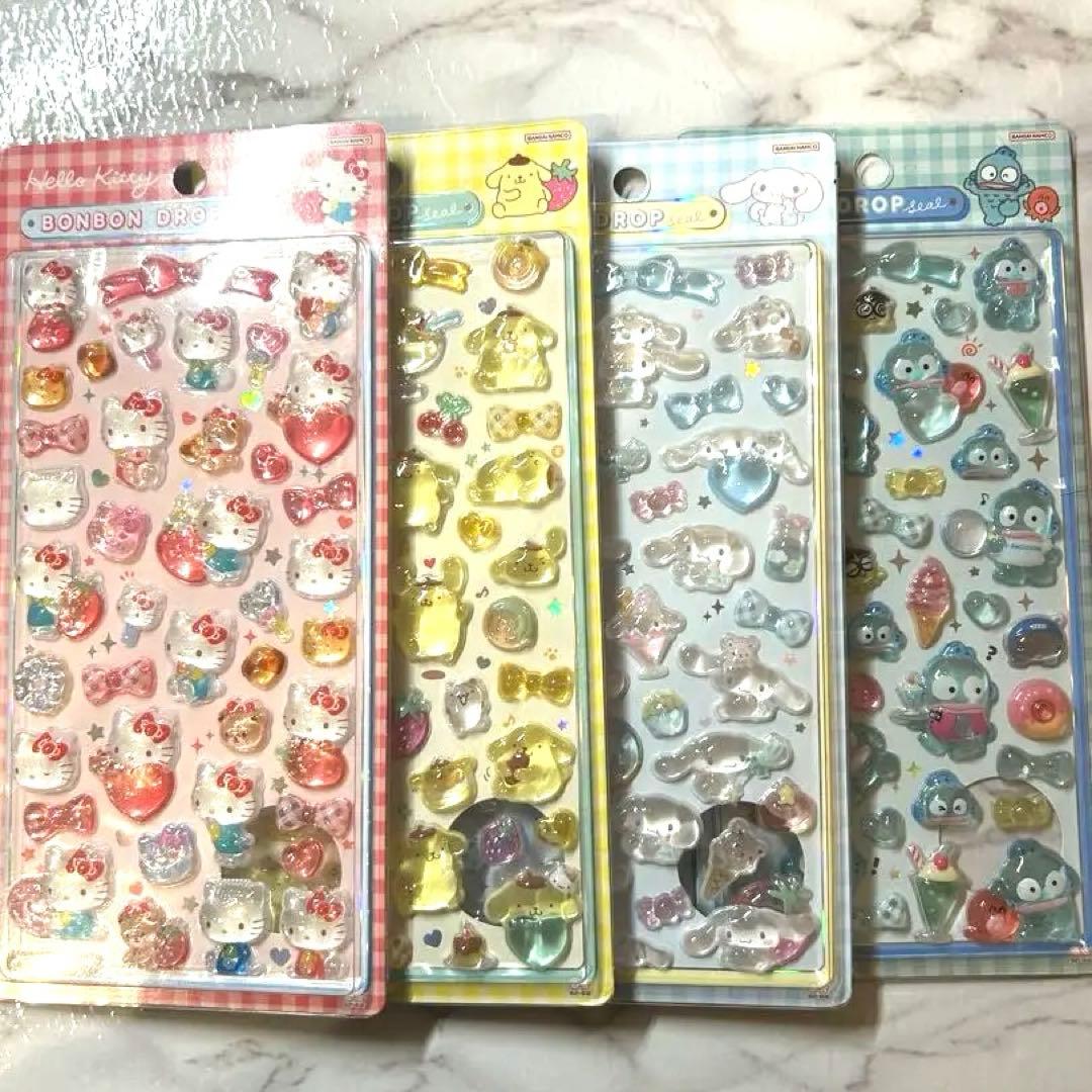 ボンボンドロップシール サンリオ 4枚セット