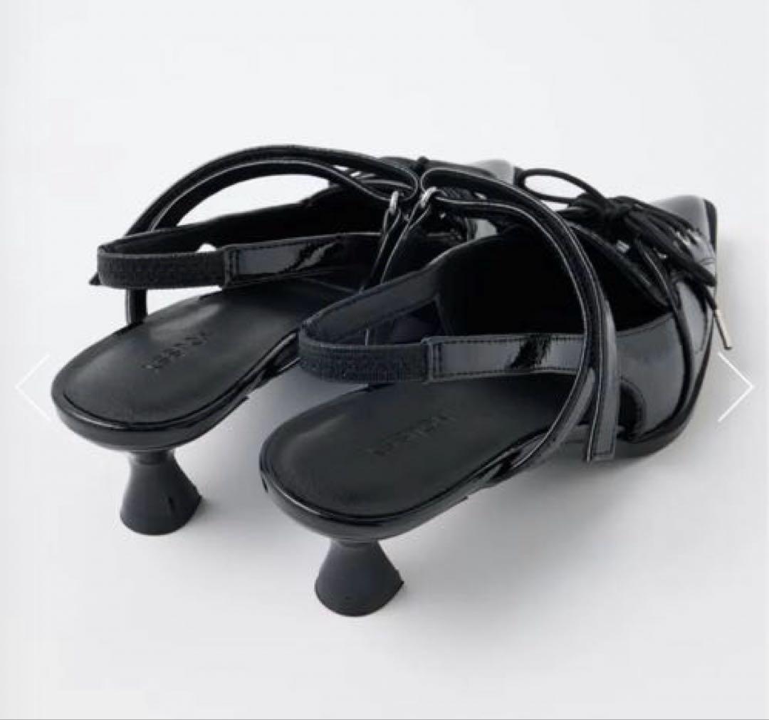 LACE UP SLING BACK ミュール