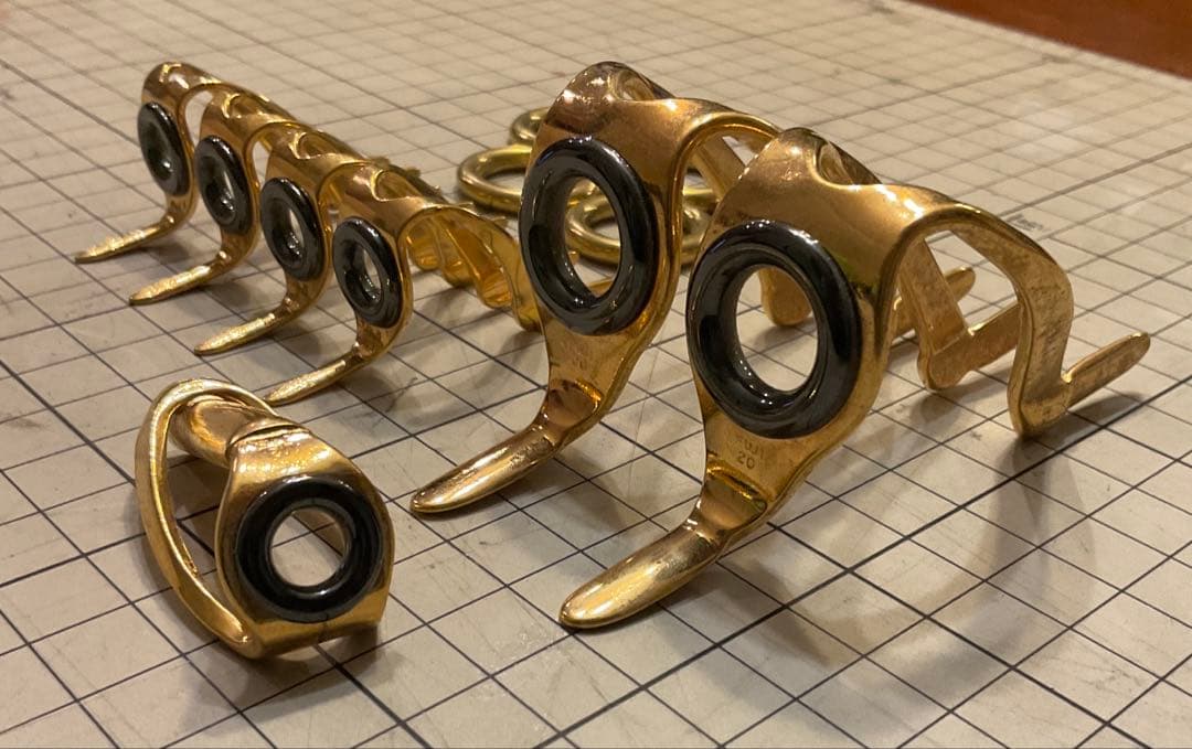 s*e様 Fuji 富士工業 クエ　深海　トローリング　大物竿用　ゴールド ガイ