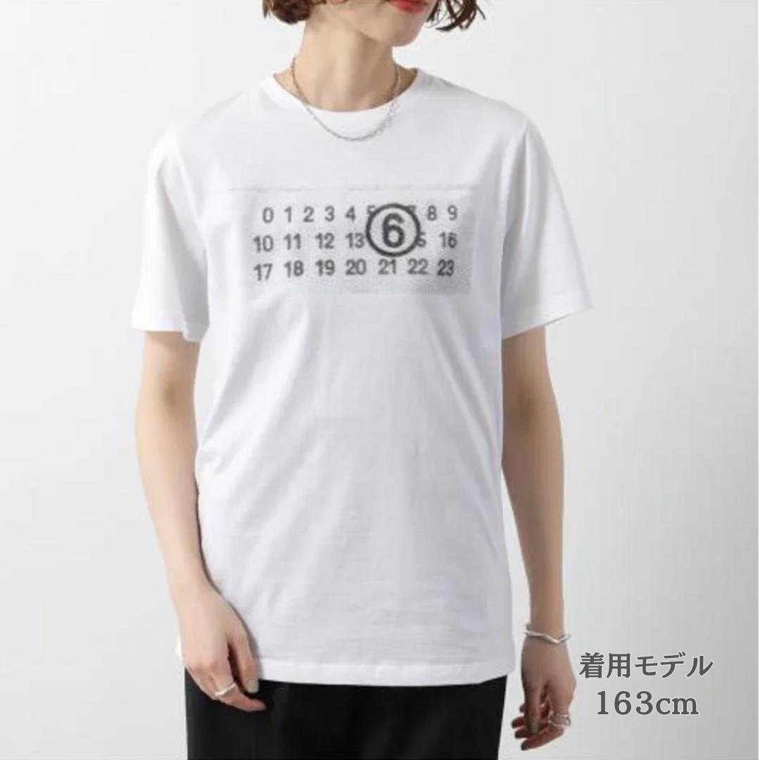 【週末セール中】MM6 キッズ L カレンダー ロゴ ホワイト 大人もOK★