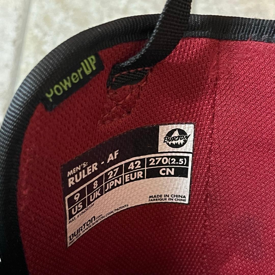 BURTON スノーボードブーツ RULER-AF 27.0cm男性用 黒