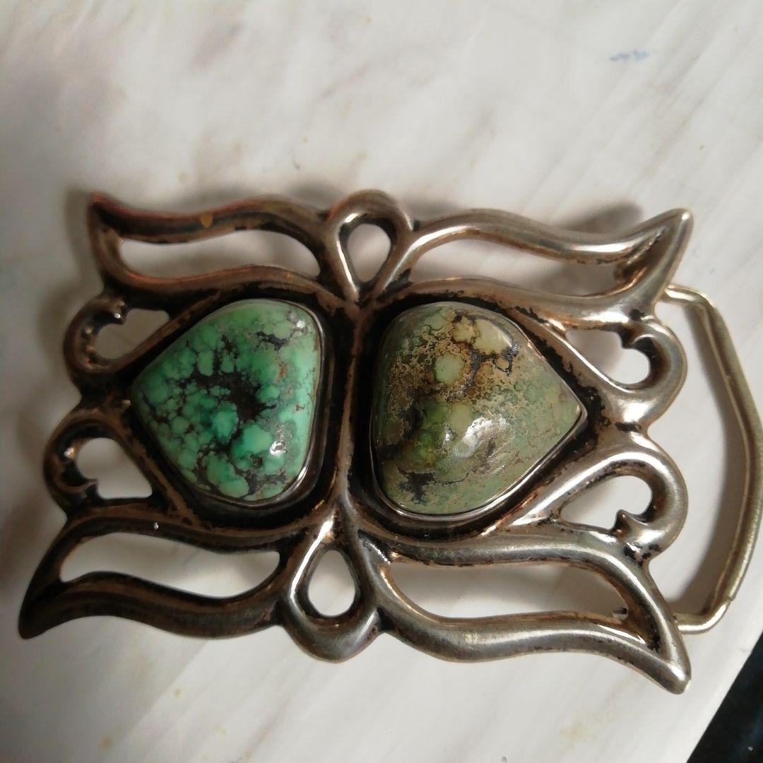 インディアンジュエリー　スーパレア　バックル　ナバホ　ズニ　ホピ